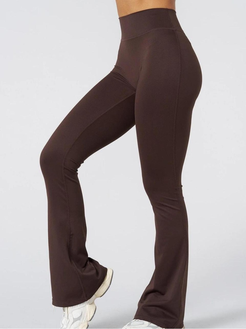 Like new YoungLA Bossy Brown W227 Curve Flare Leggings XXS